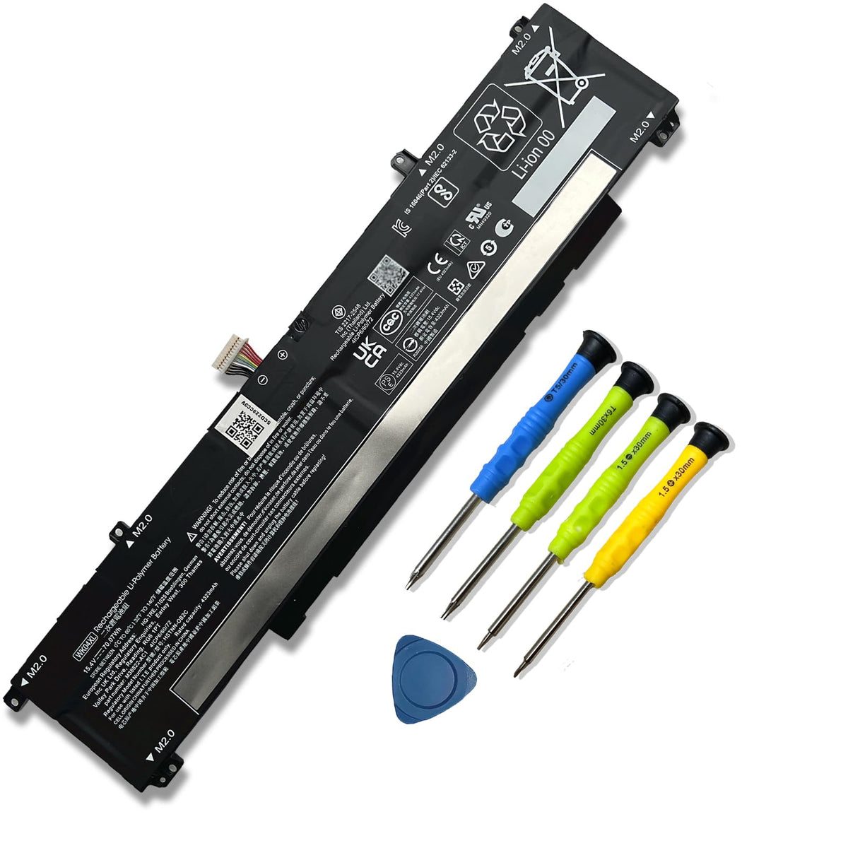 Mobik WK04XL front packaging showing battery model and compatibility benefits