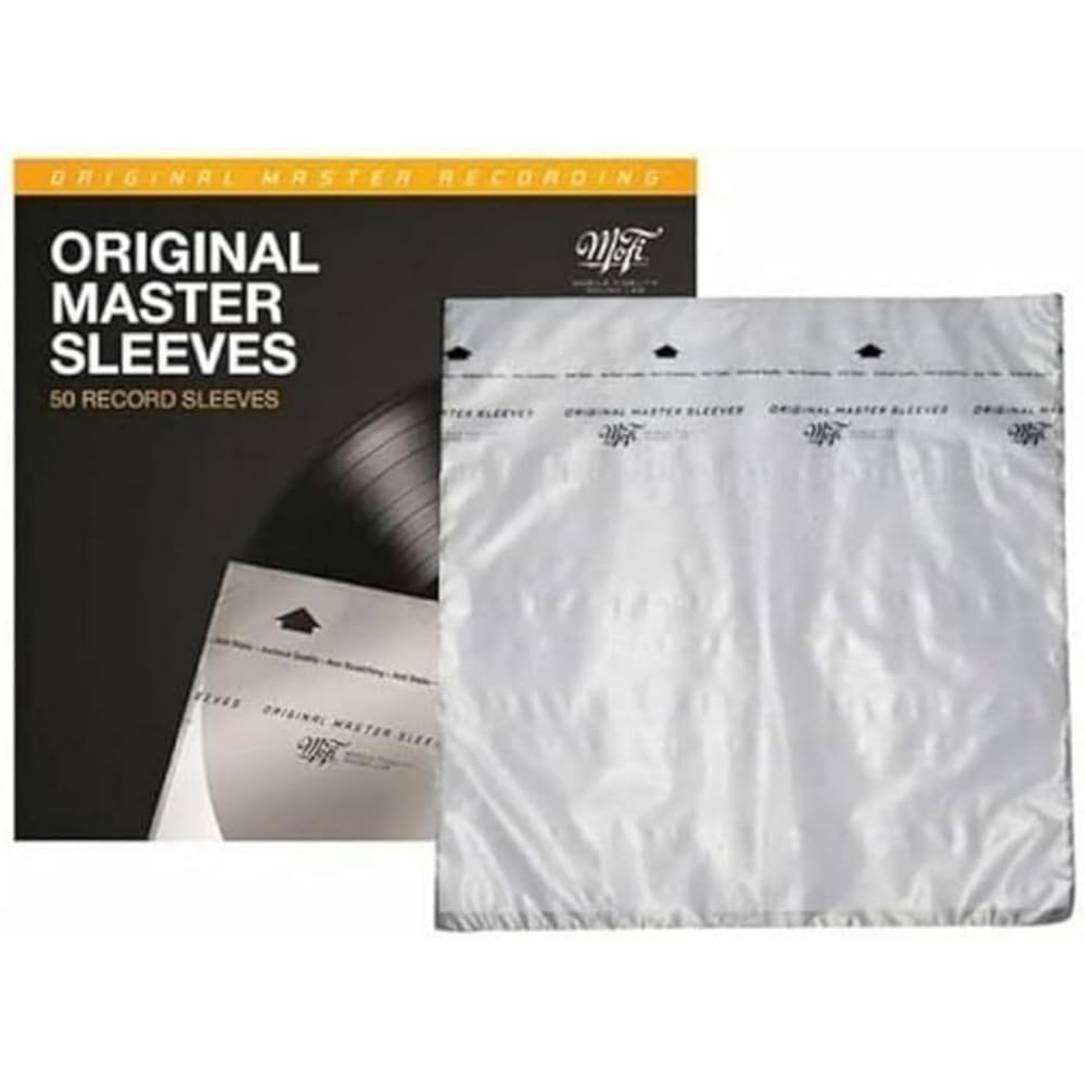 Mobile Fidelity inner sleeve front view showing snug fit and dust protection benefit