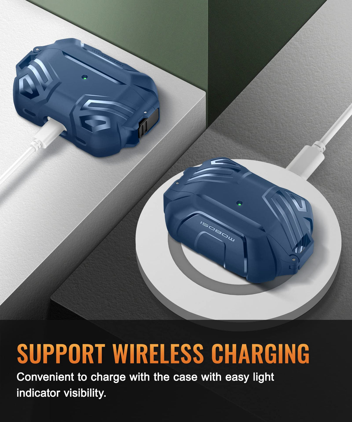 MOBOSI case with carabiner for quick access and easy attachment
