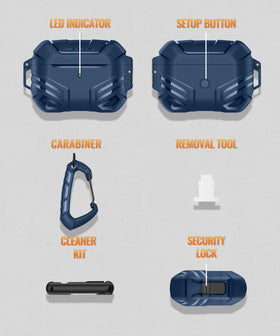 MOBOSI blue case closed for rugged protection on the go