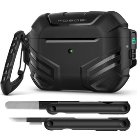 MOBOSI AirPods Pro 2 case exterior shows rugged protection for daily use