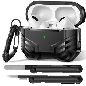 MOBOSI AirPods Pro 2 case with lock keeps earbuds secure during travel.