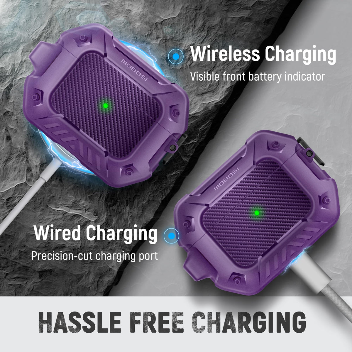 MOBOSI case locking mechanism with secure magnetic latch for peace of mind.