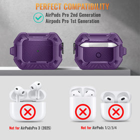 MOBOSI AirPods Pro 2 case MagSafe area for easy charging alignment.