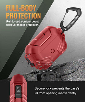 MOBOSI AirPods Pro 2 Case shows LED and Qi charging compatibility