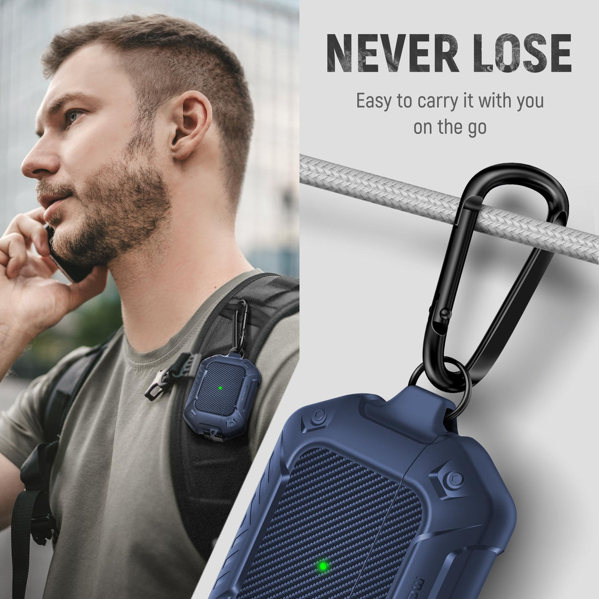 Mobosi AirPods Pro 2 case 12-month warranty for manufacturing issues.