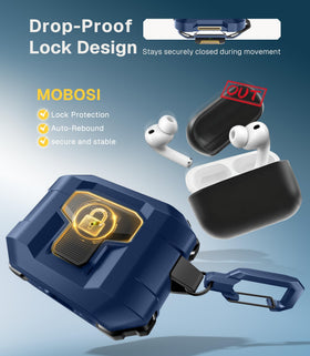 MOBOSI case includes carabiner for easy travel attachment
