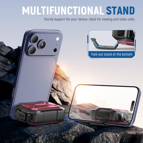 MOBOSI AirPods Pro 3 case with carabiner for secure attachment on bags.