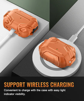 MOBOSI AirPods Pro 3 case allows charging port access without removal.