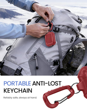 MOBOSI AirPods Pro 3 case detachable keychain adds portability