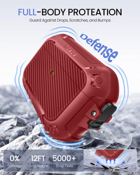 MOBOSI AirPods Pro 3 case locking lid keeps belongings secure