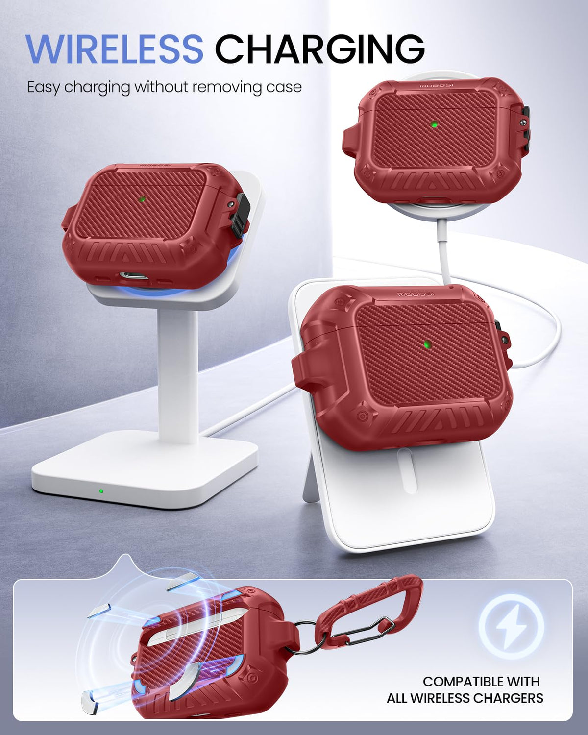 MOBOSI AirPods Pro 3 case ready for MagSafe wireless charging
