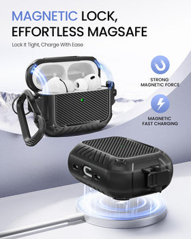 Magnetic lid and lock keep the MOBOSI case secure during use