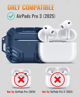 Mobosi AirPods Pro 3 case with MagSafe-friendly design for accessory attachment