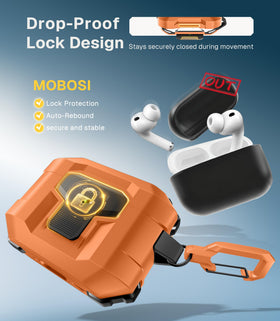 MOBOSI AirPods Pro 3 orange case disassembly tool included for quick maintenance.