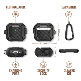 MOBOSI AirPods 4 Case 12-month warranty note signals reliable support.
