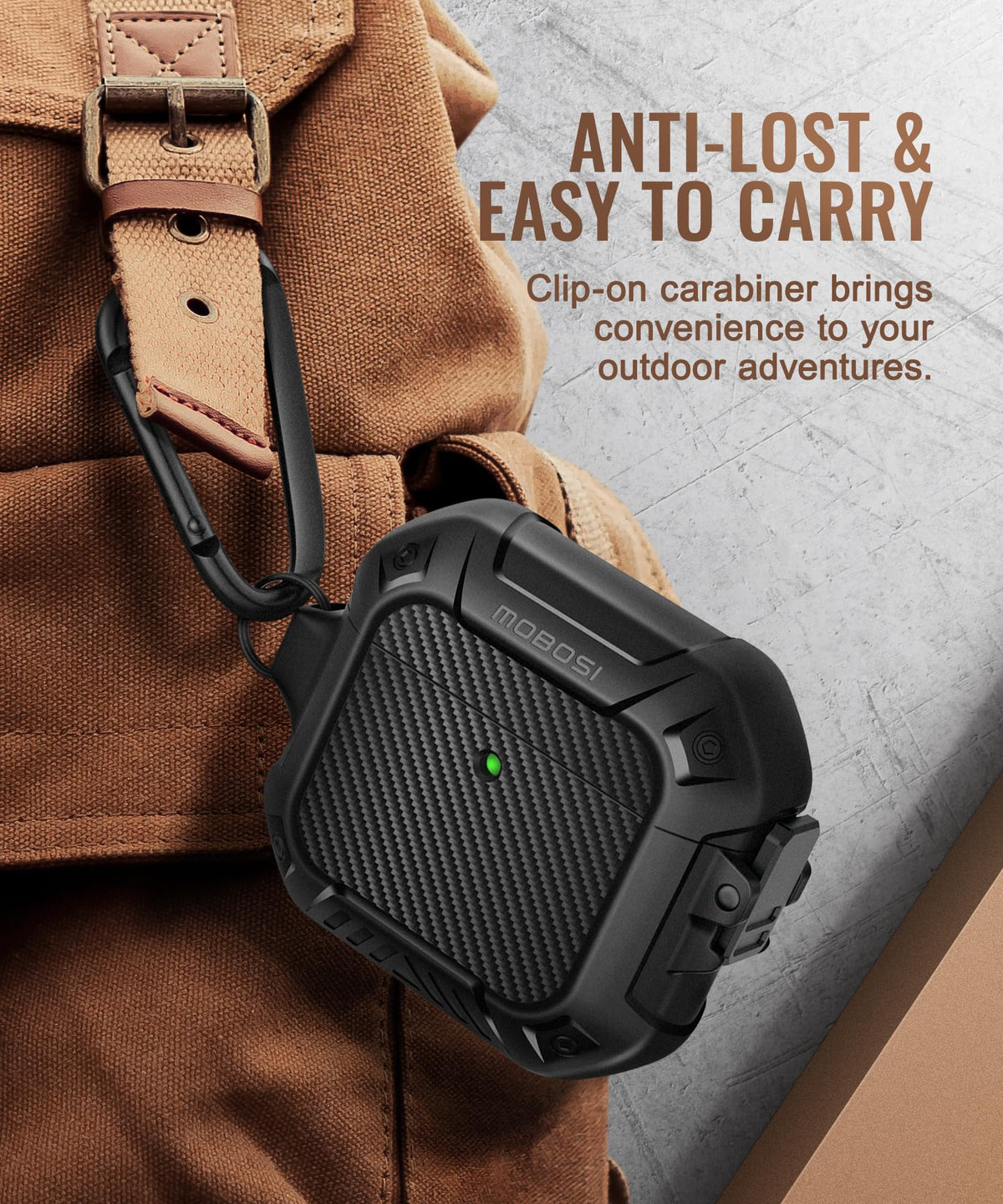 MOBOSI AirPods 4 Case charging compatibility supports Qi wireless and wired charging.