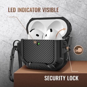 MOBOSI AirPods 4 Case side view emphasizes the shockproof shell and durable build.
