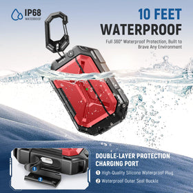MOBOSI back close-up showing sealed edge and dustproof protection benefit