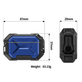 MOBOSI image of sealed back hinge and one-piece design, provides dustproof protection benefit