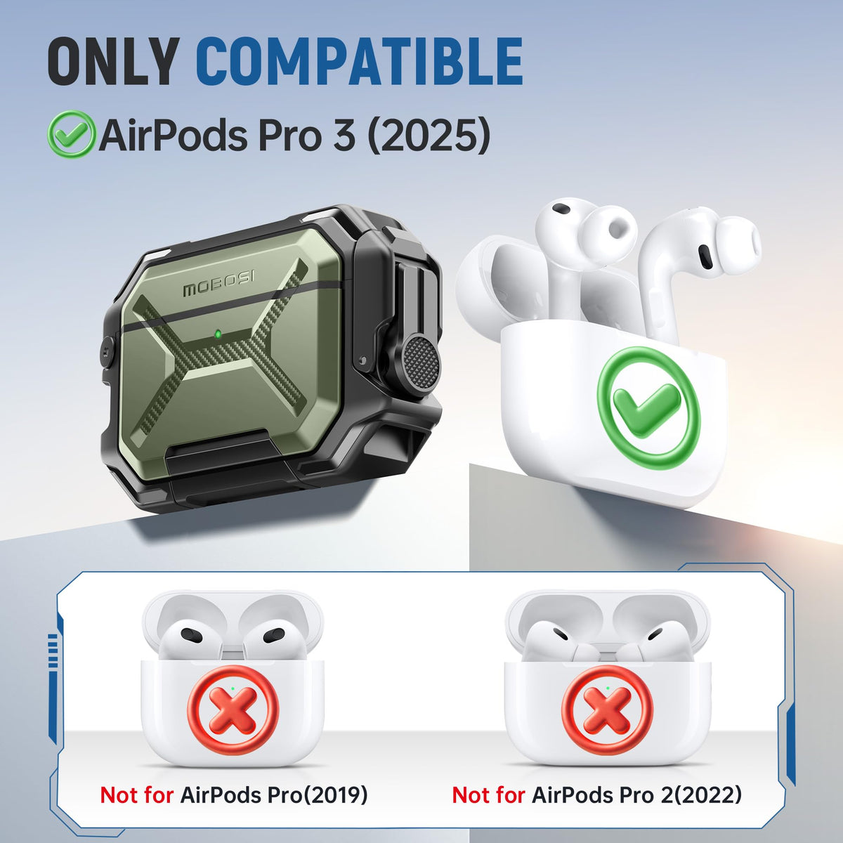 MOBOSI attached to backpack with carabiner for secure carry benefit