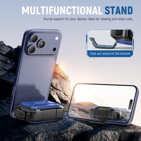 MOBOSI case clipped to a backpack with carabiner, prevents loss while commuting benefit