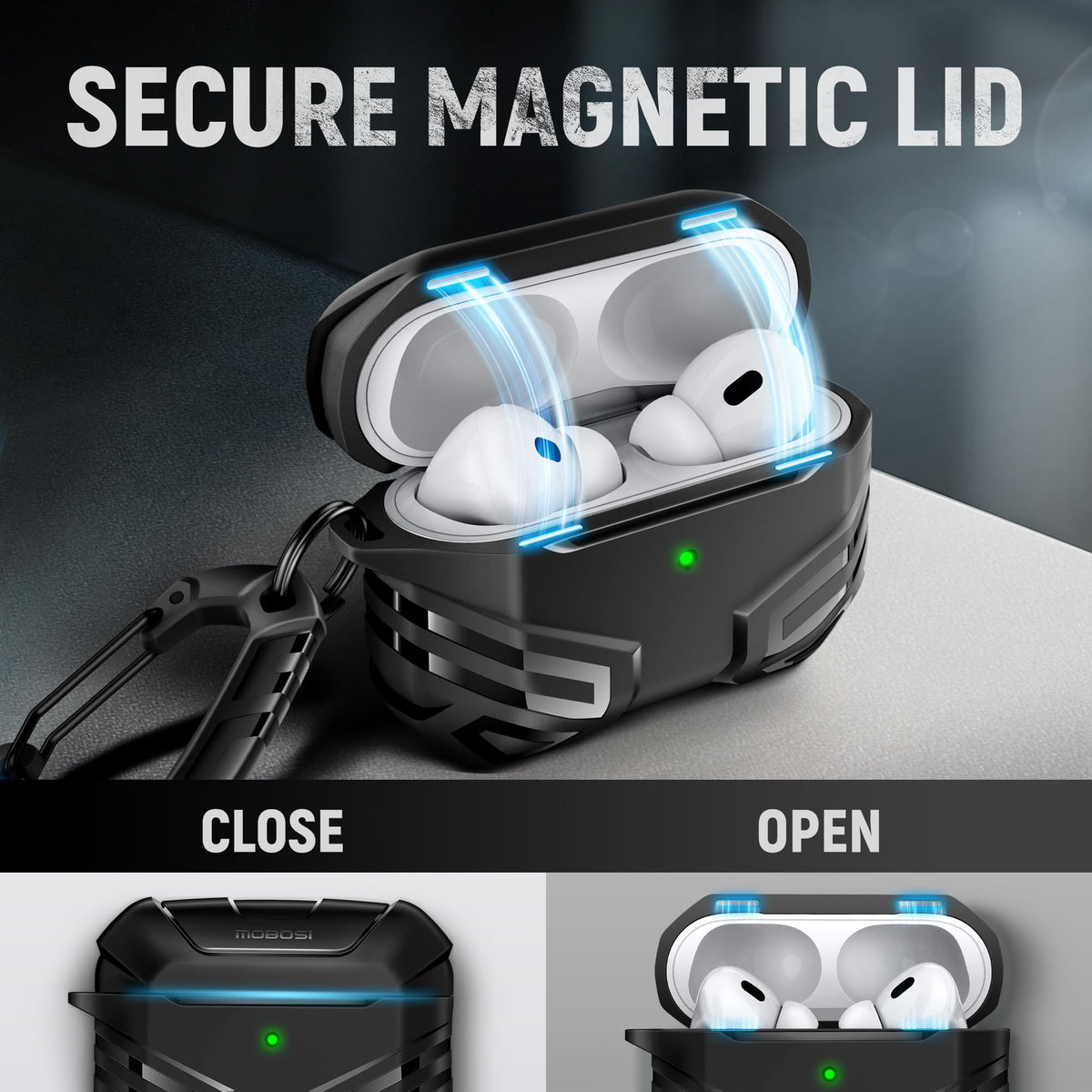 MOBOSI case includes cleaning kit for easy maintenance.