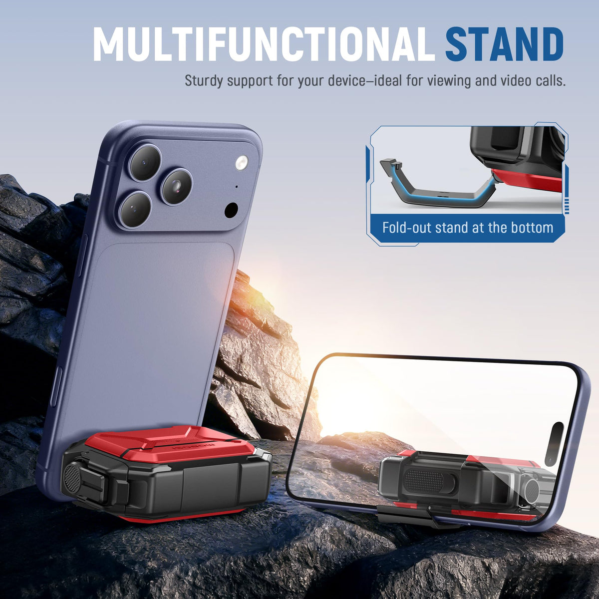 MOBOSI charging LED indicator visible for quick battery status benefit