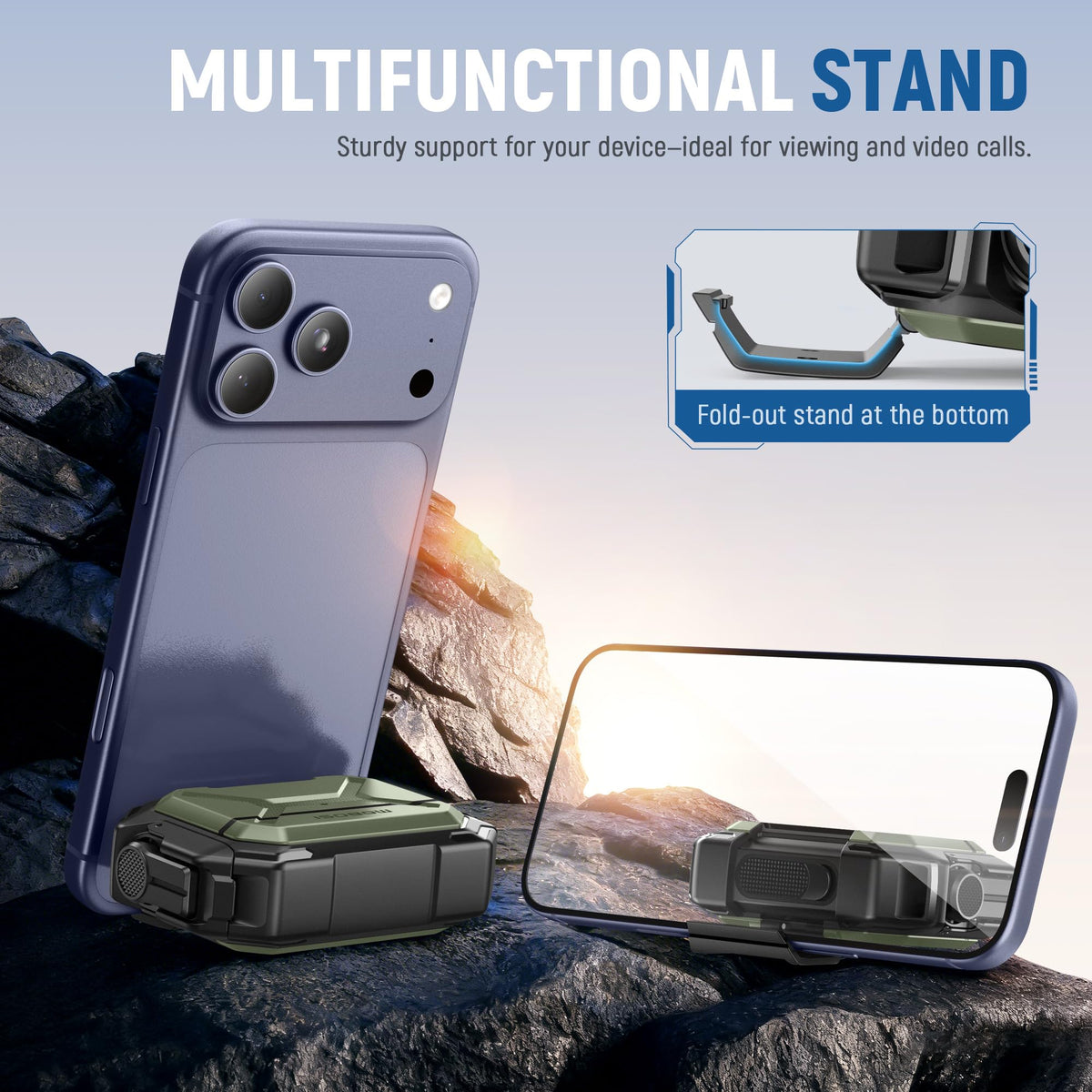 MOBOSI held in hand to show compact scale and portable protection benefit