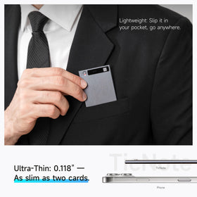 Mobvoi TicNote 64GB memory supports long recordings and multiple sessions.