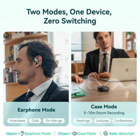 Mobvoi TicNote Pods operate without an app, ready to record with one button.