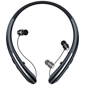 MOCANIO neckband headphones with wearable-fit design for workouts.