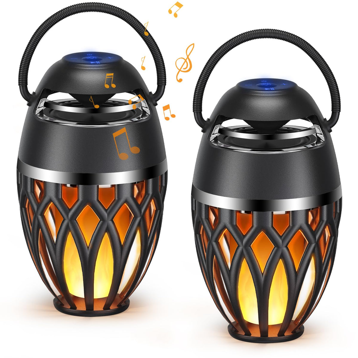 MOFOKEAY front view showing speaker lantern and packaging, highlights portability