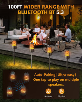 MOFOKEAY portable speaker with handle for easy transport to yard or campsite