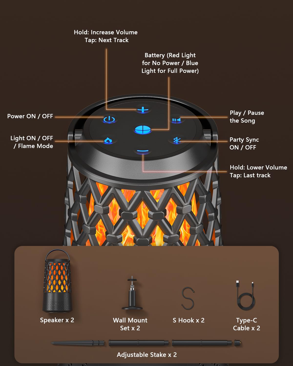 MOFOKEAY two-pack sync enables synchronized lighting and sound at parties