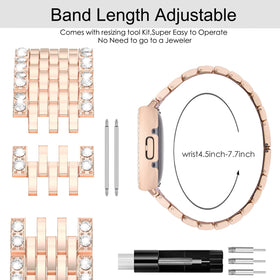 MOFREE adjustable band fits wrists 115-196mm for Versa 4 and Sense 2.