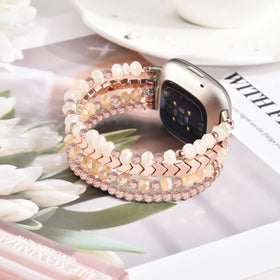 MOFREE Versa 3 beaded bracelet in rose gold with elegant styling