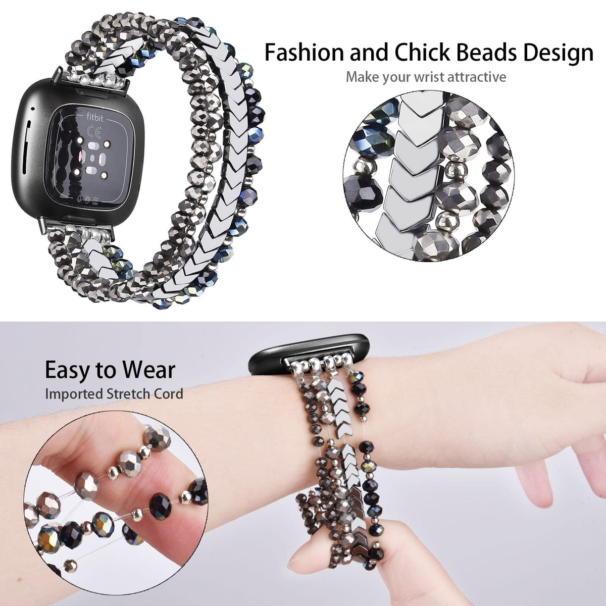 MOFREE Sense 2 bracelet with arrows beads brightens everyday wear