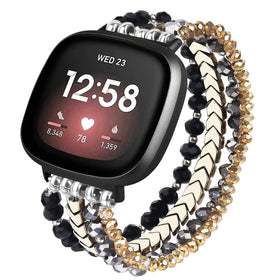 MOFREE bracelet for Fitbit Versa and Sense with arrow beads for daily wear