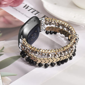 MOFREE elastic bracelet fits 6-6-9 inch wrists with a snug comfort