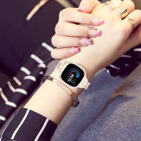 MOFREE rhinestone decoration enhances style while ensuring secure wear on Versa 4.