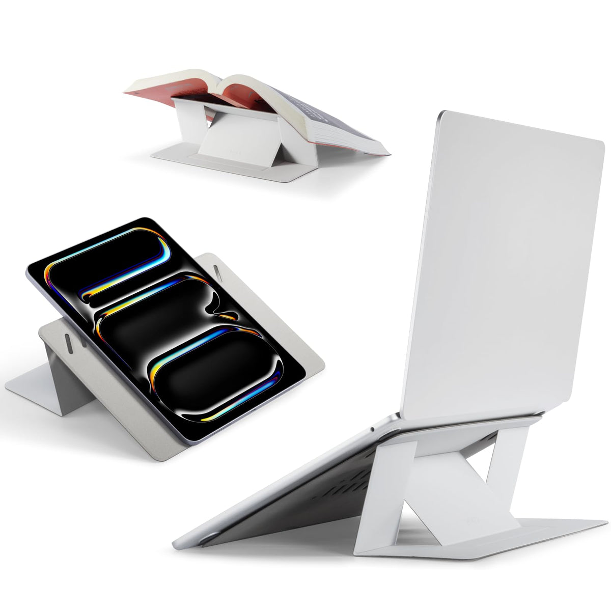 MOFT Misty Cove folded-flat portable stand for travel use