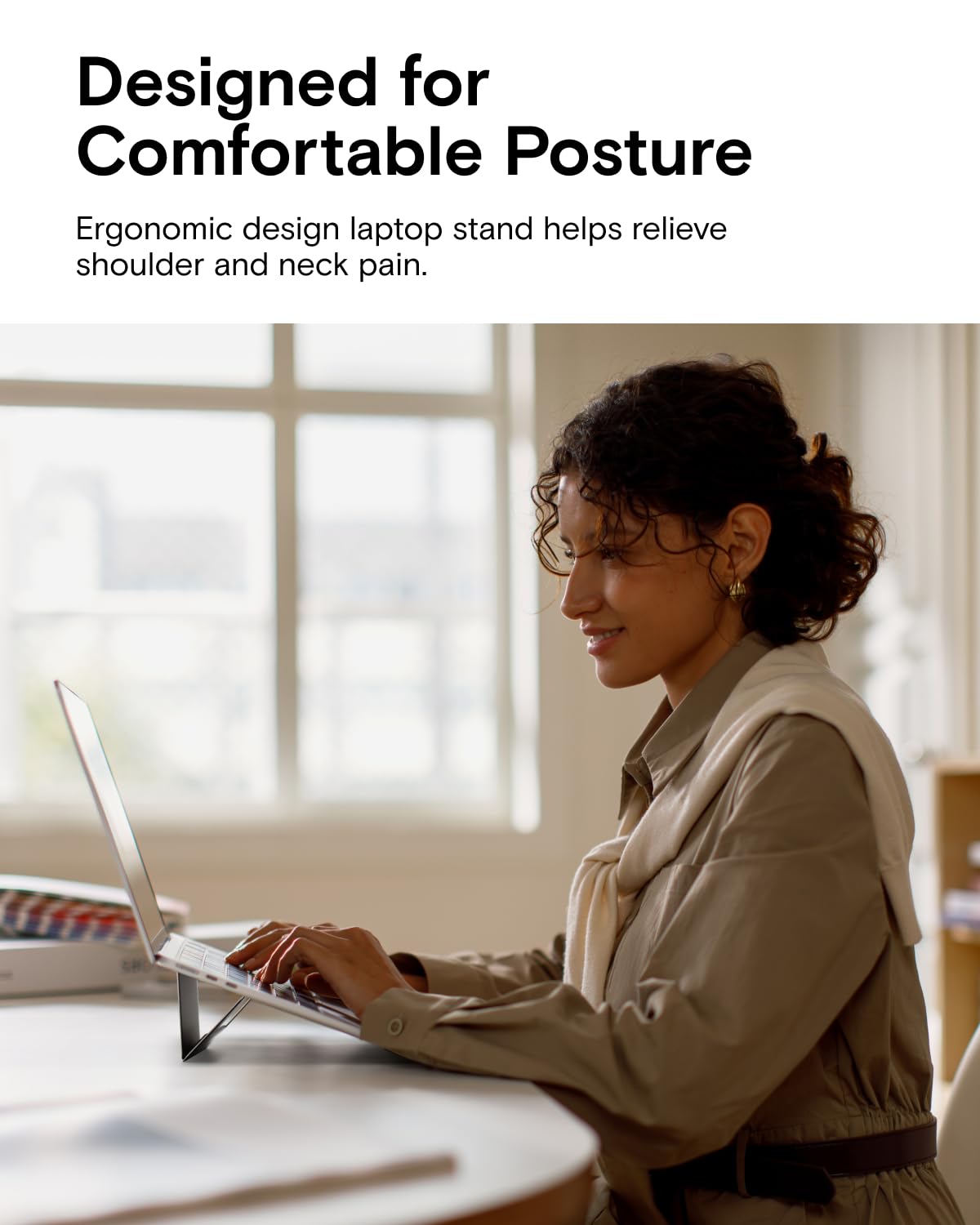 MOFT adjustable angles offer 2-inch or 3-inch elevation for screen comfort