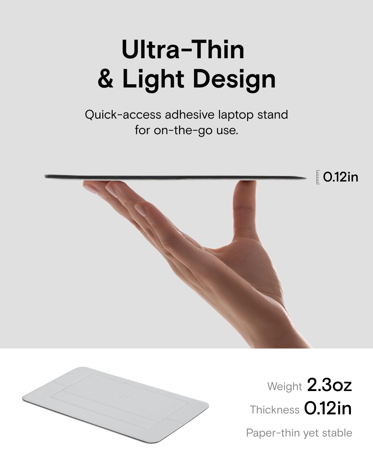 MOFT adjustable angles promoting ergonomic viewing at 2 and 3 inches