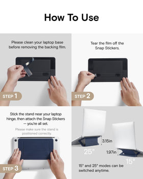 Compact yet heavy-duty design supports laptops up to 16 inches