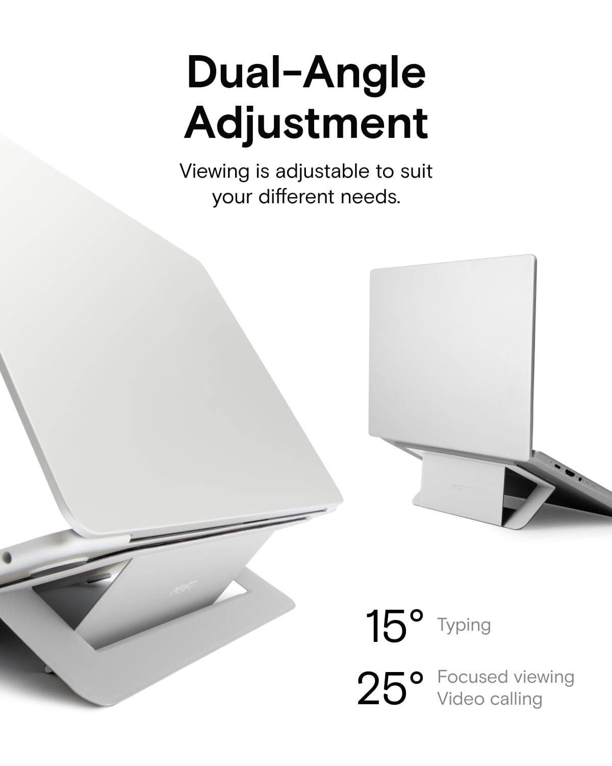 MOFT open design enhances airflow around the laptop