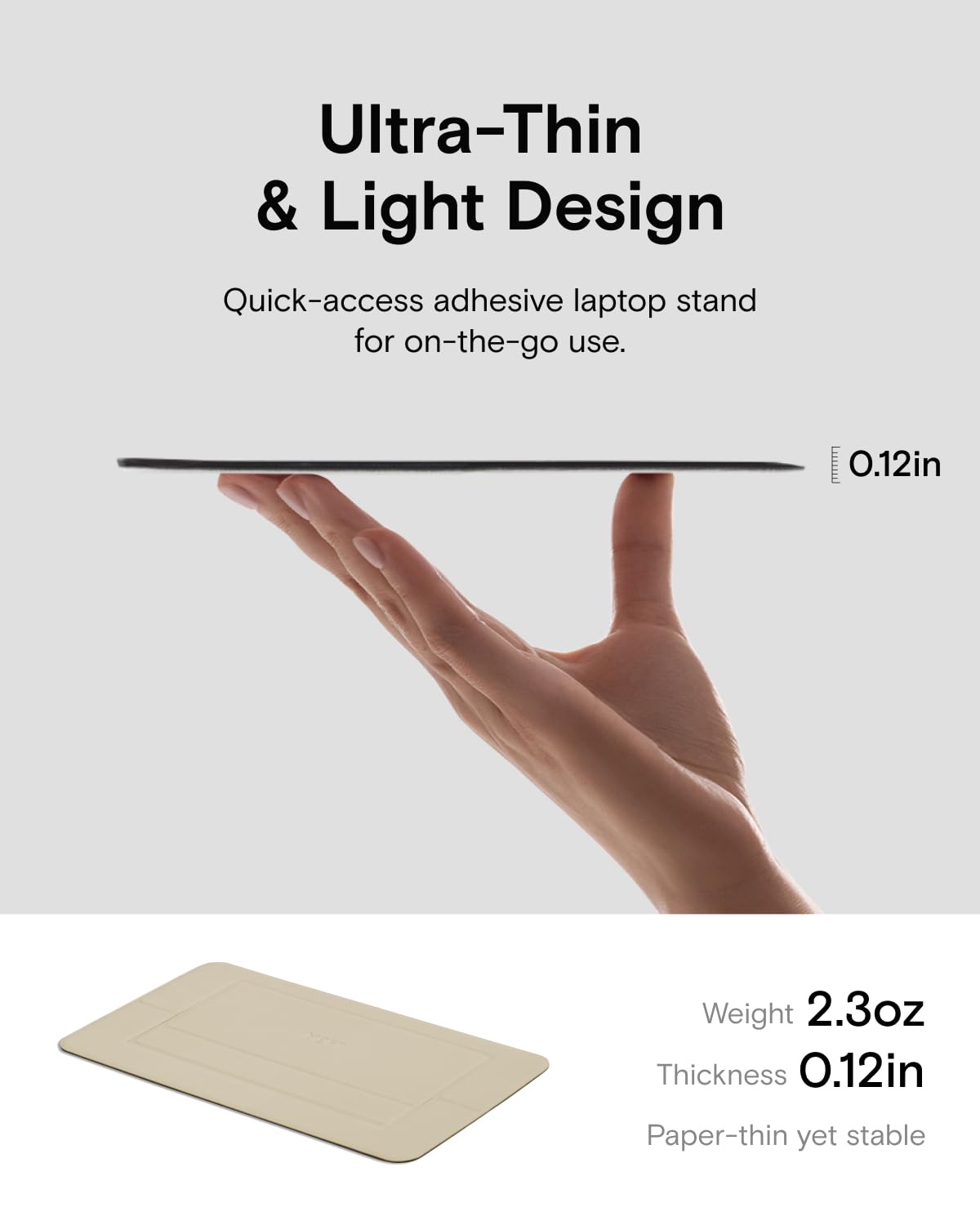 MOFT stand offers two viewing angles for improved ergonomics and comfort