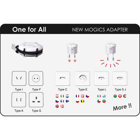 MOGICS Super Bagel Black compact size is travel friendly and desk-ready