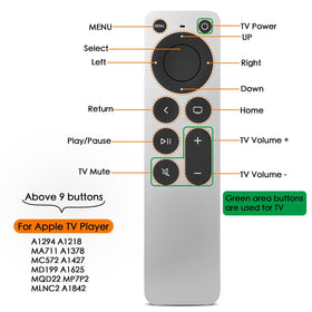 MOILDRH remote with logos of TV brands showing programmable power key