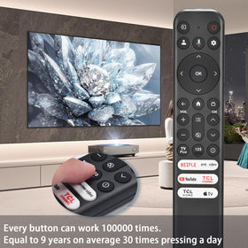 MOILDRH RC813 remote with 6 labeled hotkeys for Netflix and more